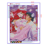 Full Diamond Painting kit - Ariel and her prince (16x20inch)