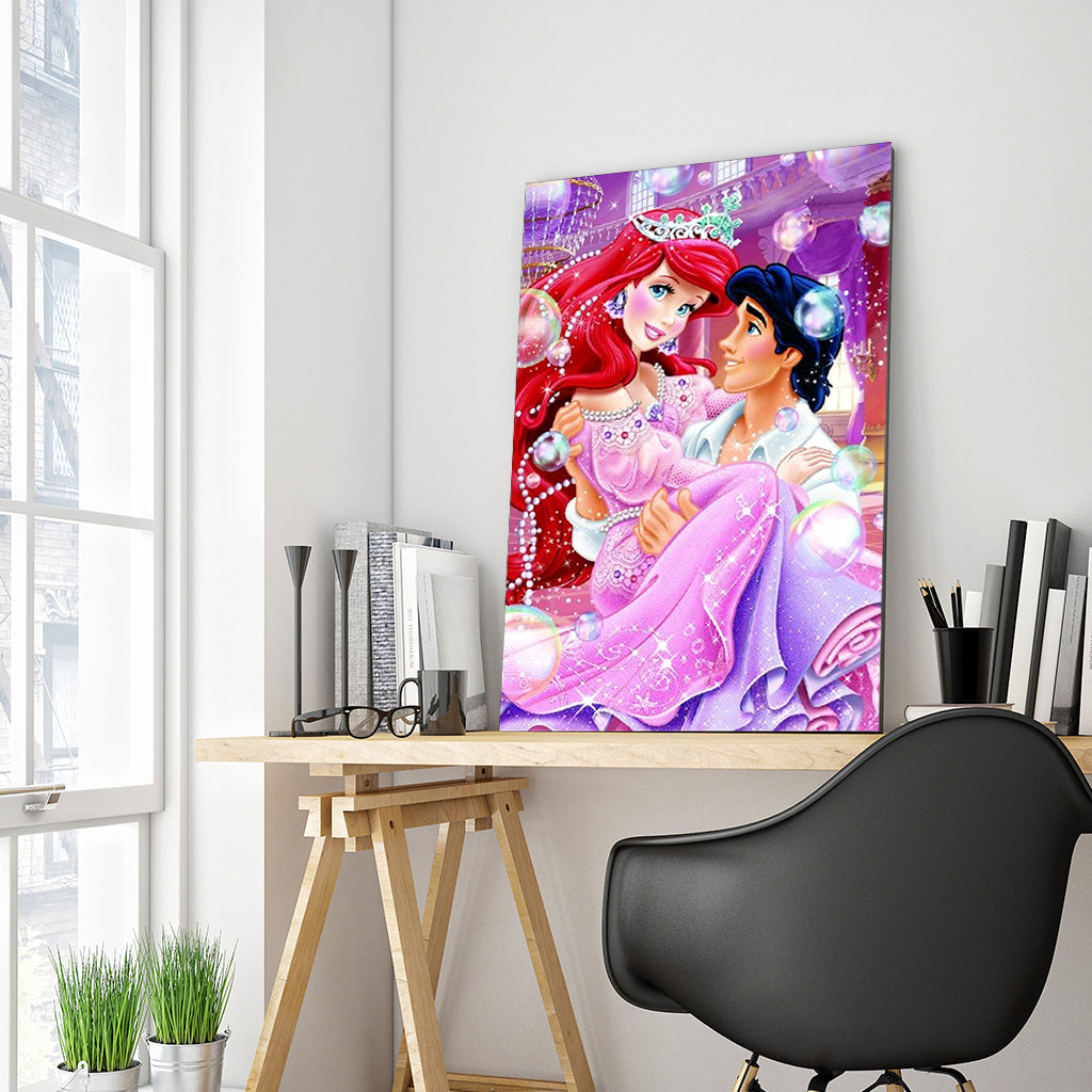 Full Diamond Painting kit - Ariel and her prince (16x20inch)