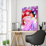 Full Diamond Painting kit - Ariel and her prince (16x20inch)