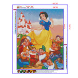 Full Diamond Painting kit - Snow White and the 7 Dwarfs (16x20inch)