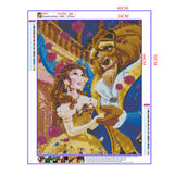 Full Diamond Painting kit - Beauty and the Beast (16x20inch)