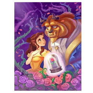 Full Diamond Painting kit - Beauty and the Beast (16x20inch)