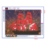 Full Diamond Painting kit - Celebrate on a sailing boat