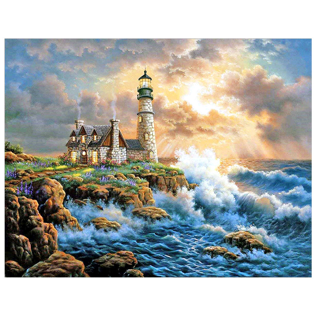 Full Diamond Painting kit - Lighthouse by the sea