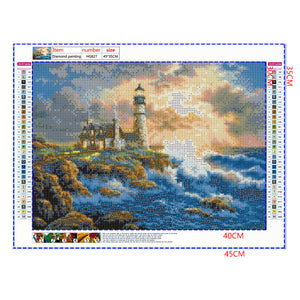 Full Diamond Painting kit - Lighthouse by the sea