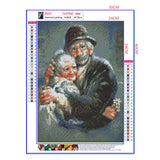 Full Diamond Painting kit - Old couple in love