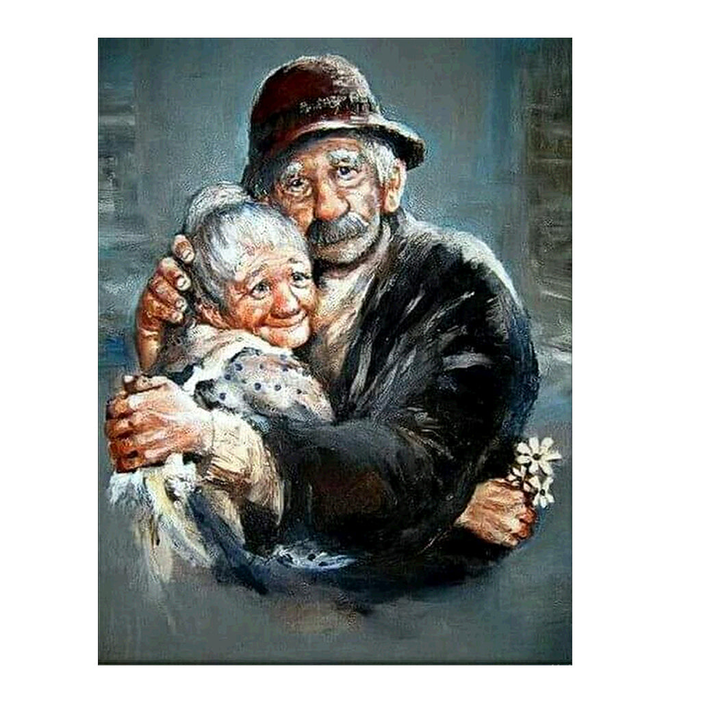 Full Diamond Painting kit - Old couple in love