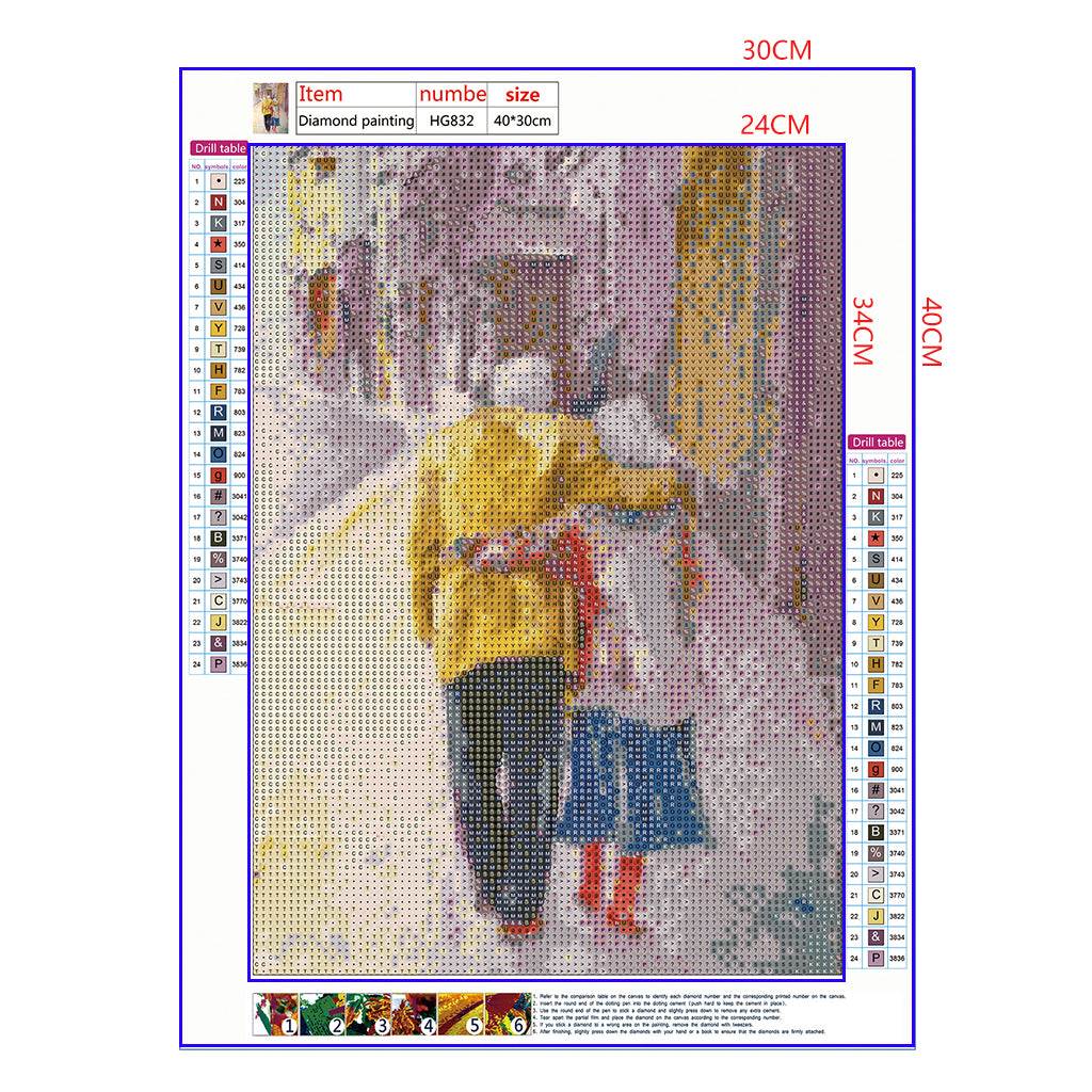 Full Diamond Painting kit - The old couple who love each other