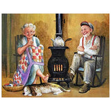 Full Diamond Painting kit - Happy time for old couple