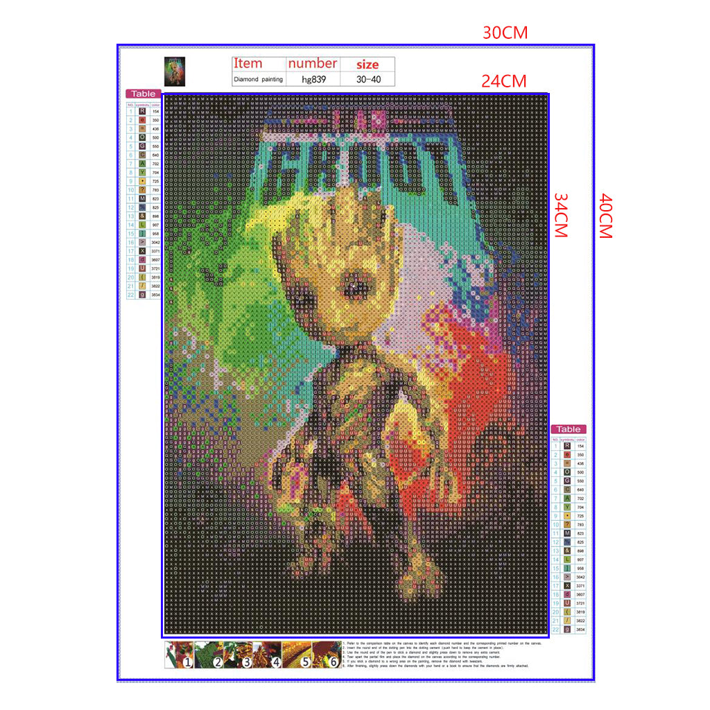 Full Diamond Painting kit - Groot