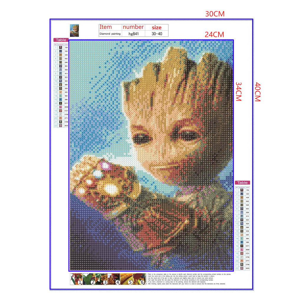 Full Diamond Painting kit - Groot
