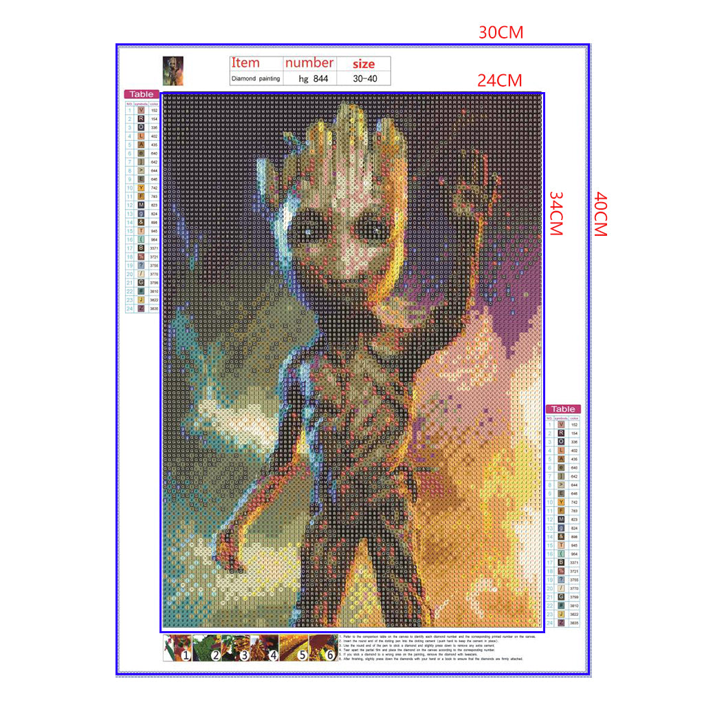 Full Diamond Painting kit - Groot