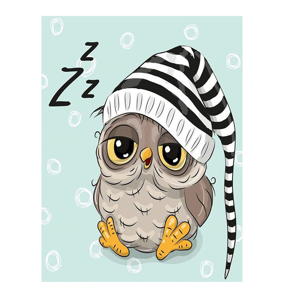 Full Diamond Painting kit - Cute owl