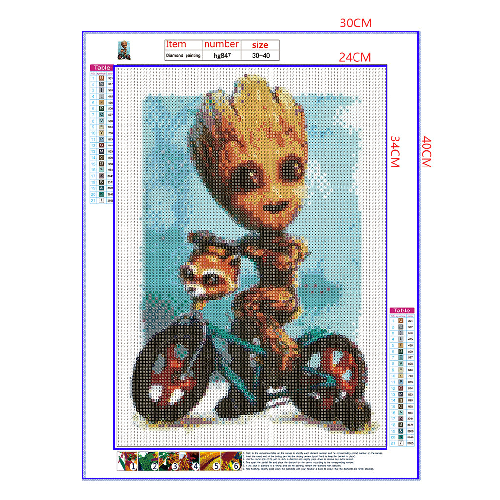 Full Diamond Painting kit - Groot