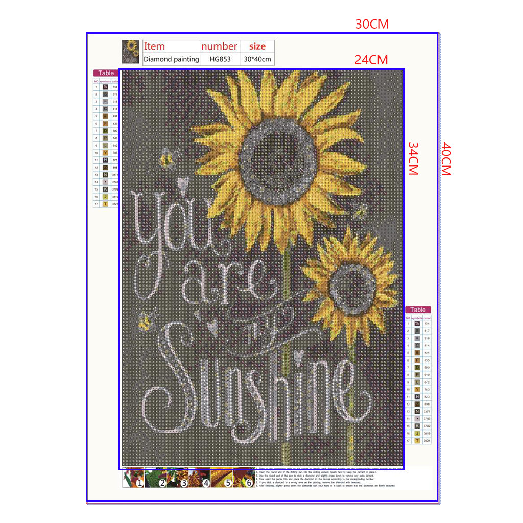 Full Diamond Painting kit - Sunflower