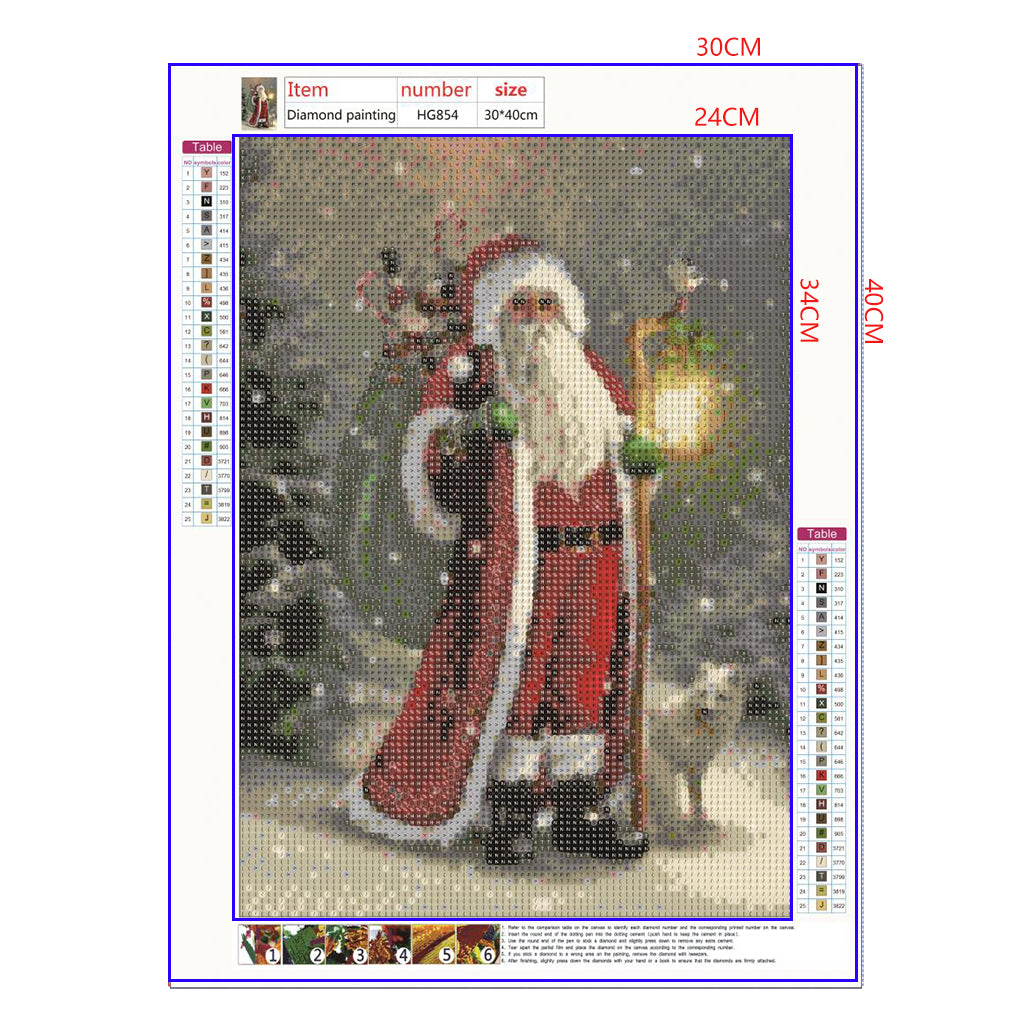 Full Diamond Painting kit - Santa Claus giving gifts