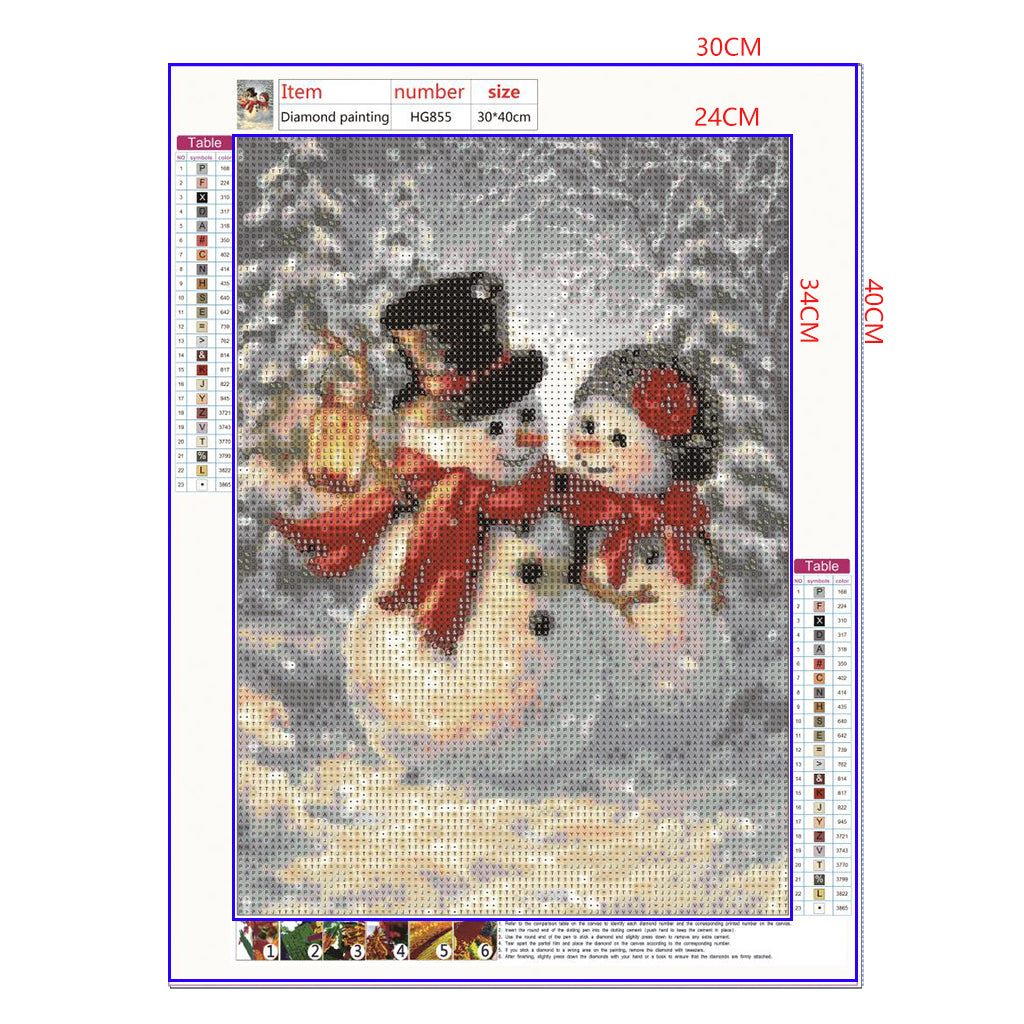 Full Diamond Painting kit - Christmas snowman