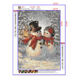 Full Diamond Painting kit - Christmas snowman