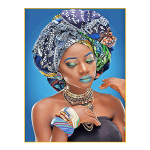 Full Diamond Painting kit - African woman