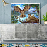 Full Diamond Painting kit - Four owls