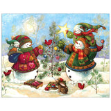 Full Diamond Painting kit - Christmas snowmen together for Christmas