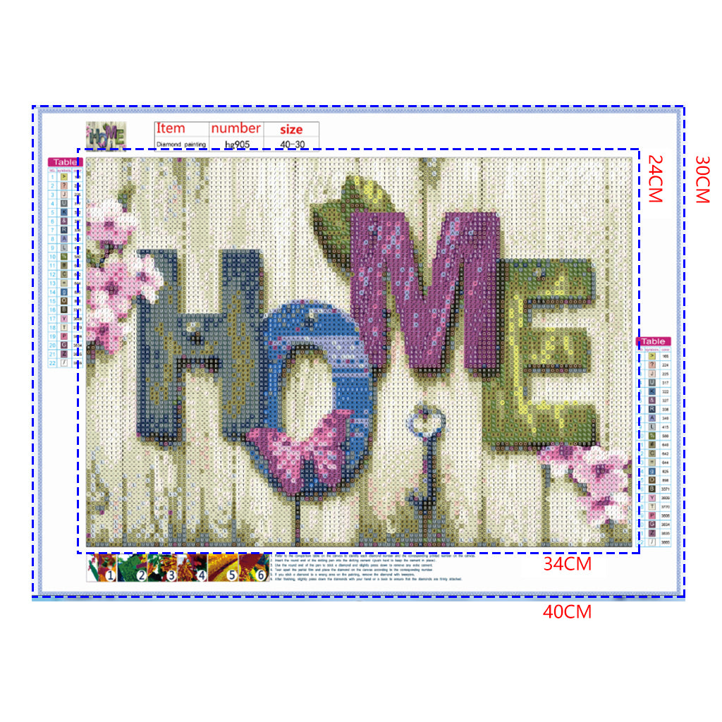 Full Diamond Painting kit - HOME