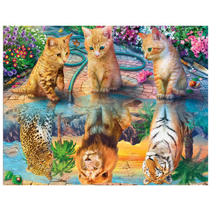 Full Diamond Painting kit - Little cat and big cat