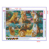 Full Diamond Painting kit - Little cat and big cat