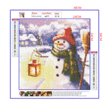 Full Diamond Painting kit - Christmas snowman