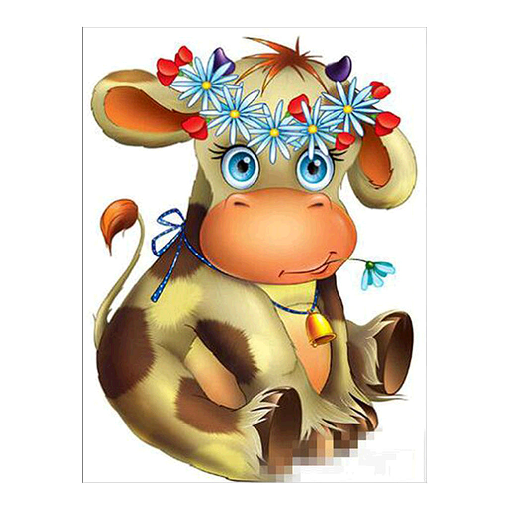 Full Diamond Painting kit - Cartoon cow