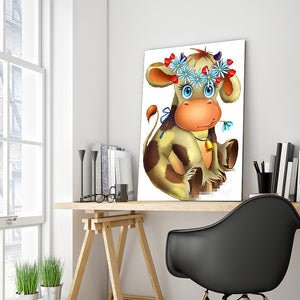 Full Diamond Painting kit - Cartoon cow