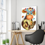 Full Diamond Painting kit - Cartoon cow