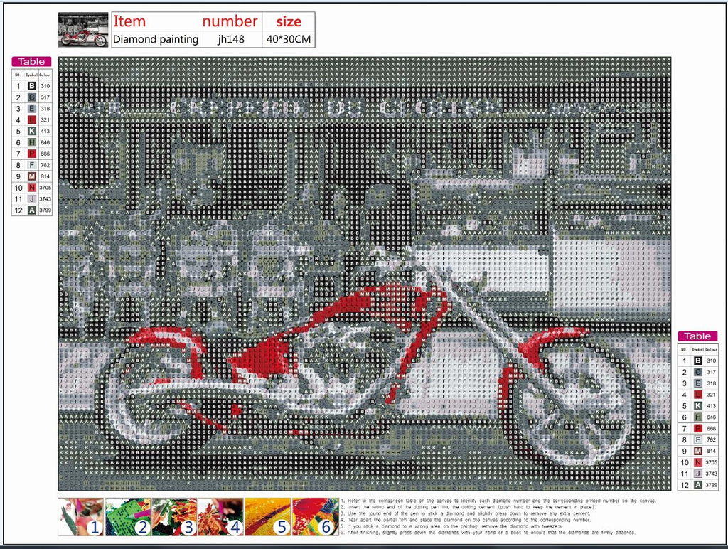 Full Diamond Painting kit - Cool motorcycle