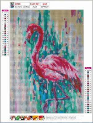 Full Diamond Painting kit - Flamingo