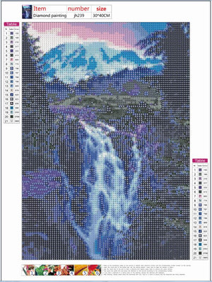 Full Diamond Painting kit - Waterfall view