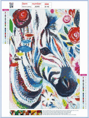 Full Diamond Painting kit - Beautiful color horse