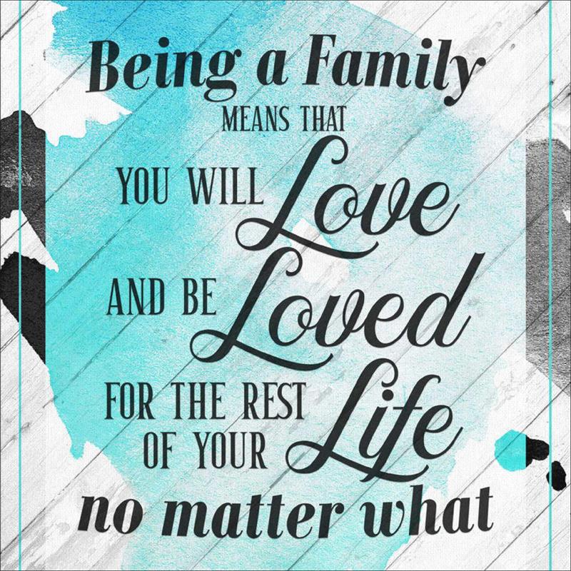 Full Diamond Painting kit - Family quote