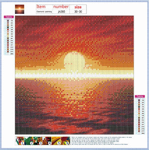 Full Diamond Painting kit - Beautiful sea sunrise