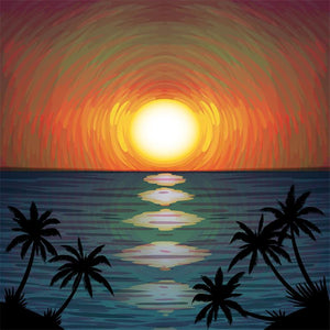 Full Diamond Painting kit - Abstract sea sunrise