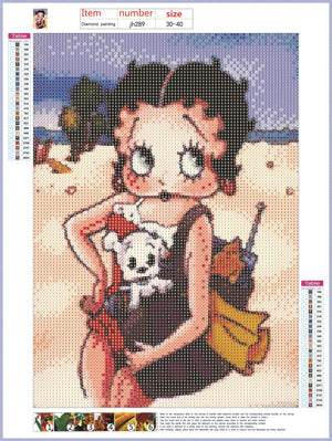 Full Diamond Painting kit - Betty Boop