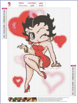 Full Diamond Painting kit - Betty Boop