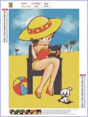 Full Diamond Painting kit - Betty Boop