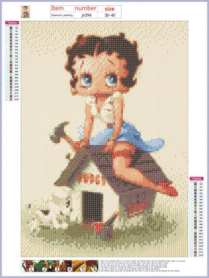 Full Diamond Painting kit - Betty Boop