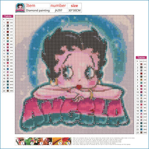 Full Diamond Painting kit - Betty Boop
