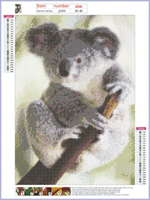 Full Diamond Painting kit - Cute koala