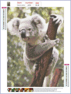 Full Diamond Painting kit - Cute koala