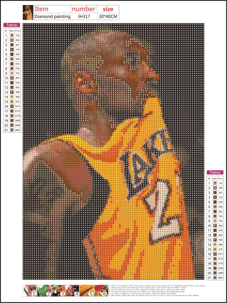 Full Diamond Painting kit - Kobe Bryant
