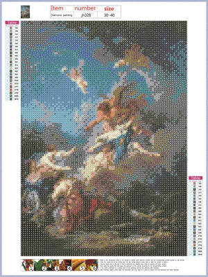 Full Diamond Painting kit - Boreas Abducting Oreithyia