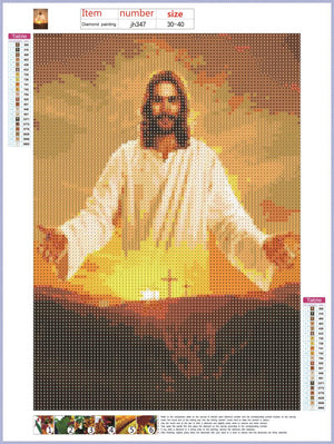 Full Diamond Painting kit - Jesus god