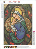 Full Diamond Painting kit - Mary and baby jesus